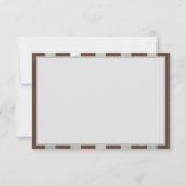 Carte Steampunk Clock and Turquoise Roses on Striped (Dos)