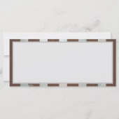 Carte Steampunk Clock and Turquoise Roses on Striped (Dos)