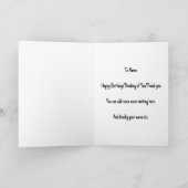 Carte Steampunk Dachshund Chien + Rose AH10 Anniversaire (Intérieur)