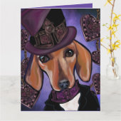 CARTE STEAMPUNK DOXIE (Fleur jaune)
