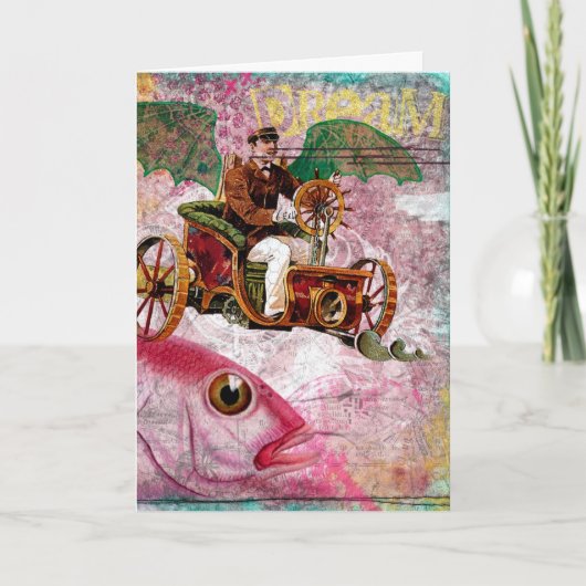 Carte Steampunk Dream Anniversaire (Devant)