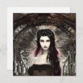 Carte Steampunk Fallen Angel | Art sombre (Devant / Derrière)