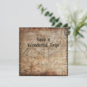 Carte Steampunk Globe Travel Journal Papier (Debout devant)