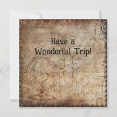 Carte Steampunk Globe Travel Journal Papier (Devant)