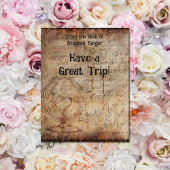 Carte Steampunk Globe Travel Journal Papier