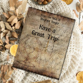 Carte Steampunk Globe Travel Journal Papier