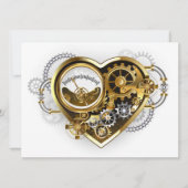 Carte Steampunk Heart with a Manometer (Devant)