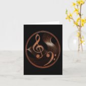 Carte Steampunk Music Design (Fleur jaune)