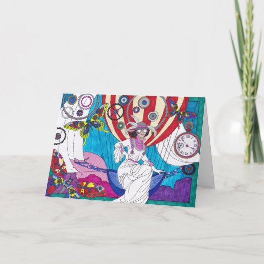 Carte Steampunk Note - Steampunk 22 (Devant)