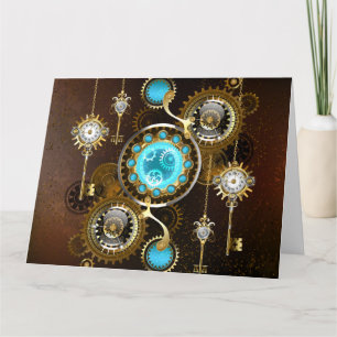 Carte Steampunk Rusty Background