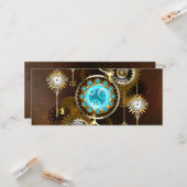 Carte Steampunk Rusty Background (Devant/Arrière en situation)