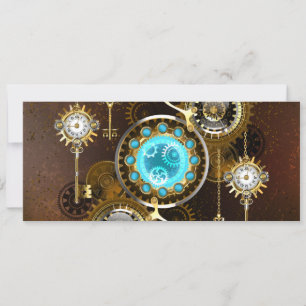 Carte Steampunk Rusty Background