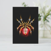 Carte Steampunk spider on black (Debout devant)