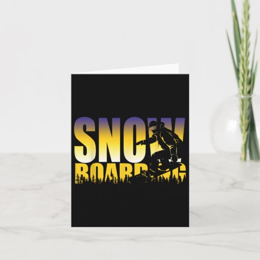 Carte Steezy Snowboard Gnarly Cadeau (Devant)