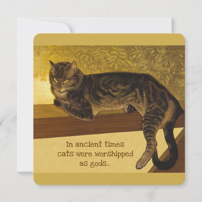 Carte Steinlen Balustrade Citation de chat Grumpy CC0976 (Devant)