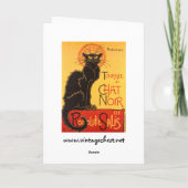 Carte Steinlen : Conversation Noir (Dos)