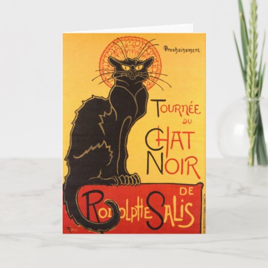 Carte Steinlen : Conversation Noir (Devant)