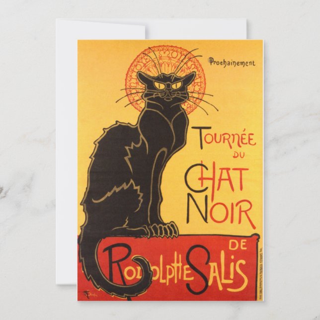 Carte Steinlen : Conversation Noir (Devant)