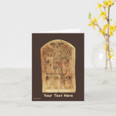 Carte Stele égyptienne (Fleur jaune)