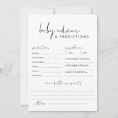 Carte STELLA Baby shower Conseils et prédictions (Devant)