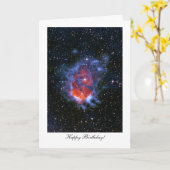 Carte Stellar Nurseries RCW120 - Joyeux anniversaire (Fleur jaune)