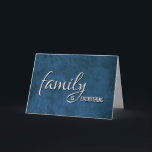 Carte Step Brother Anniversaire Bleu Cuir<br><div class="desc">Arrière - plan en cuir bleu pour l'anniversaire du beau-frère. Le texte intérieur peut être modifié pour tout membre de la famille.</div>