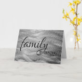 Carte Step Brother Anniversaire Métal Abstrait (Fleur jaune)