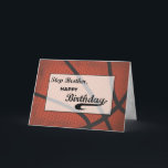 Carte Step Brother Basketball Anniversaire Grand<br><div class="desc">Lorsque quelque chose qui n’arrive pas tous les jours comme l’anniversaire d’un petit frère, alors vous devriez faire tout votre possible pour rendre le moment spécial. Lorsqu'il célèbre son anniversaire qui arrive bientôt, cette carte est sûr de faire une heure de salutation d'anniversaire. LE TEXTE SUR LA COUVERTURE DE CETTE...</div>