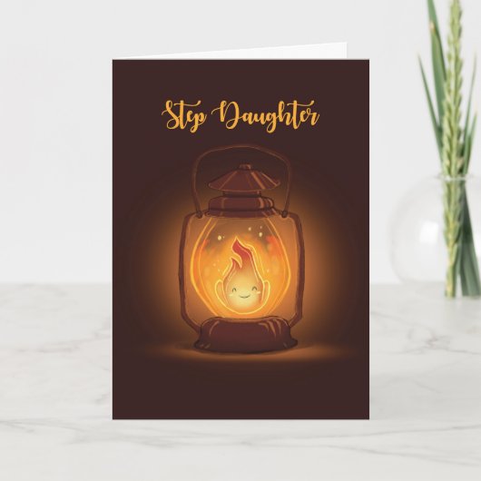Carte Step Daughter Thing of You at Camp with Lantern (Devant)