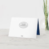 Carte step frère anniversaire bleu cuir (Dos)