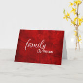 Carte step papa anniversaire cuir rouge (Fleur jaune)