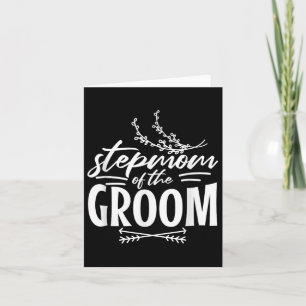 Carte Stepmamie De La Mariage Groom Mariée Engagé Amour 