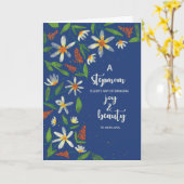 Carte StepMom Religieux Anniversaire Daisies et Fleurs s (Fleur jaune)