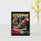 Carte Steppin Into Junetdix African Pride Afrique Afriqu (Fleur jaune)