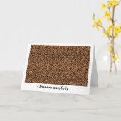 Carte Stéré0gramme du feu follet (Fleur jaune)