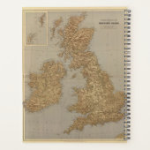 Carte stéréographique, Îles britanniques (Dos)