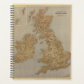 Carte stéréographique, Îles britanniques (Devant)