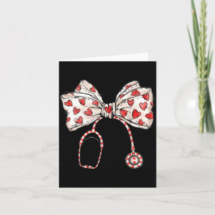 Carte Stéthoscope de la Saint-Valentin pour infirmière C