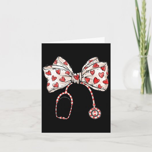 Carte Stéthoscope de la Saint-Valentin pour infirmière C (Devant)