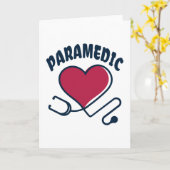 Carte Stethoscope paramétrique avec coeur (Fleur jaune)