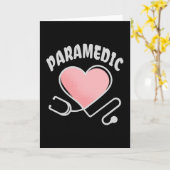 Carte Stethoscope paramétrique avec coeur (Fleur jaune)