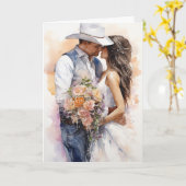 Carte Stetson & Lace Mariage : Lariat de l'amour (Fleur jaune)