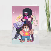Carte Steven Universe | Pose du groupe Crystal Gem (Devant)