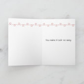 Carte Stick Anniversaire Figure Couple Avec Coeur (Intérieur)