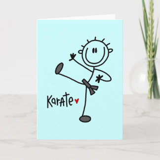 Carte Stick de base Figure Karate T-shirts et cadeaux