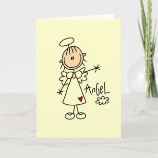 Carte Stick Figure Angel T-shirts et cadeaux