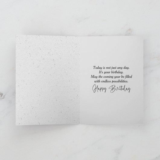 Carte Stick Figure Anniversaire fille avec chien (Intérieur)