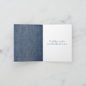 Carte Stick Figure Girl in Basket Thinking of You (Intérieur)