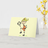 Carte Stick Figure Soccer Tshirts et cadeaux (Fleur jaune)