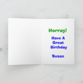 Carte Stick Girl Birthday Card (Intérieur)